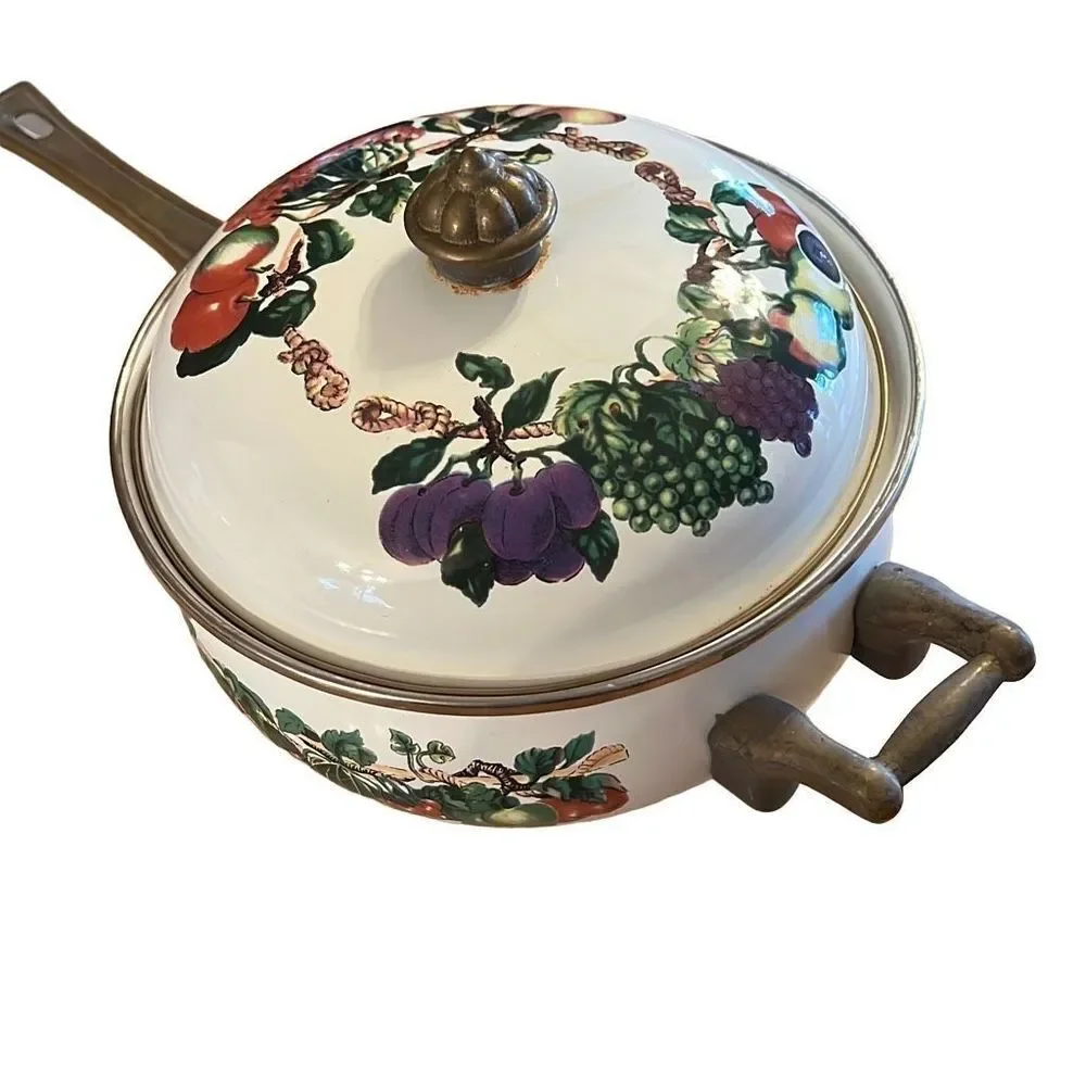 Tabletops‎ Unlimited Kensington Garden Vitroceramic Sauce Pan with Lid